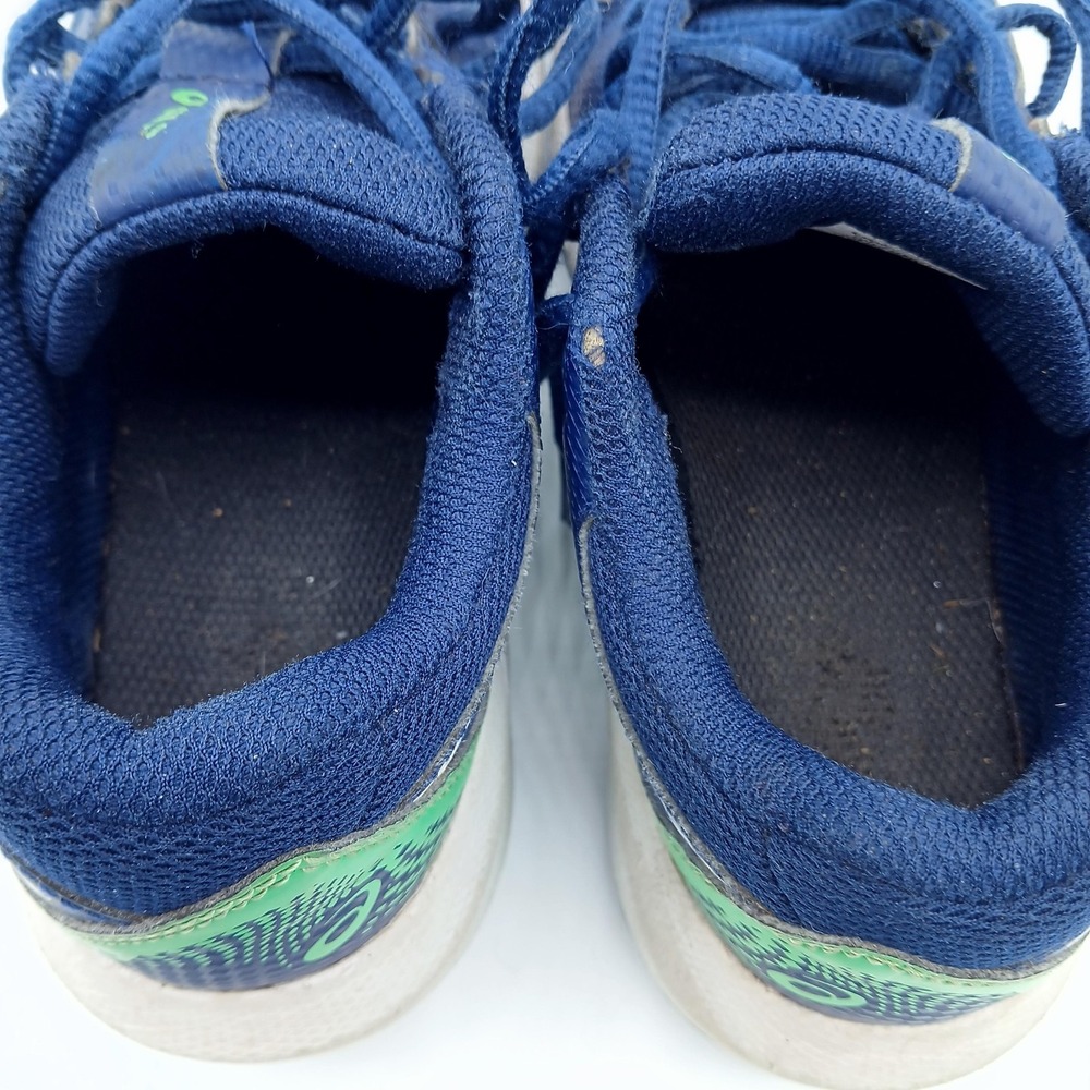 Asics Gel Game 8 Shoes Youth Size 1 Blue Green Tennis Court Sneakers F960224 - Picture 4 of 8